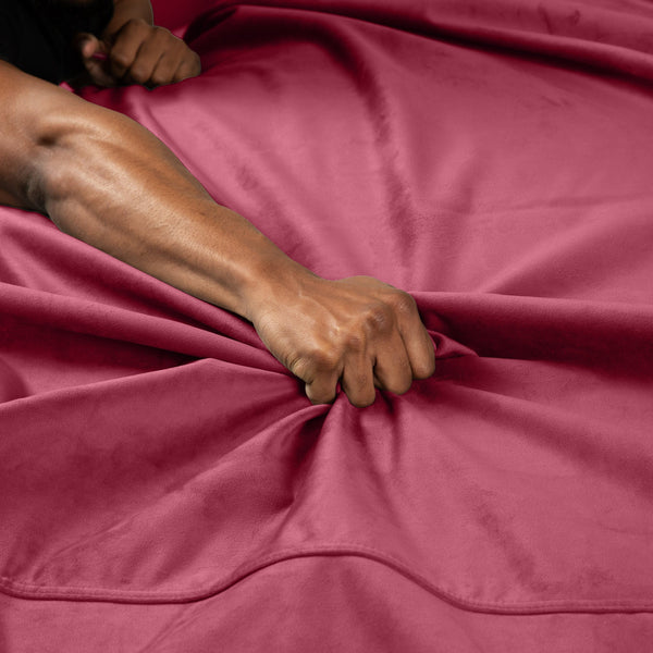 Fascinator Throw Merlot Microvelvet - Mini