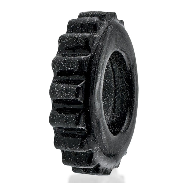 Plushy Single Ring Black Mica