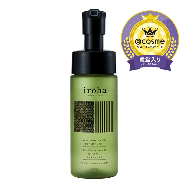 iroha Intimate Foam Wash - Bergamot and Bitter Orange 5.07oz