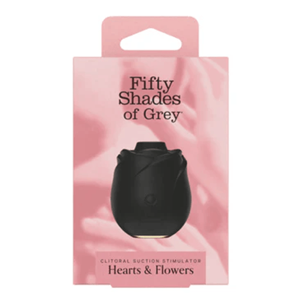 Fifty Shades of Grey Black Rose Silicone Clitoral Suction Stimulator 2.0