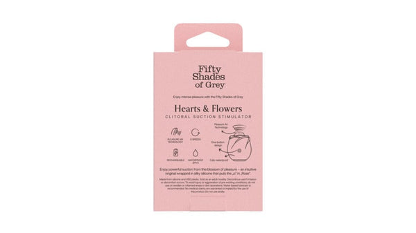 Fifty Shades of Grey Black Rose Silicone Clitoral Suction Stimulator 2.0