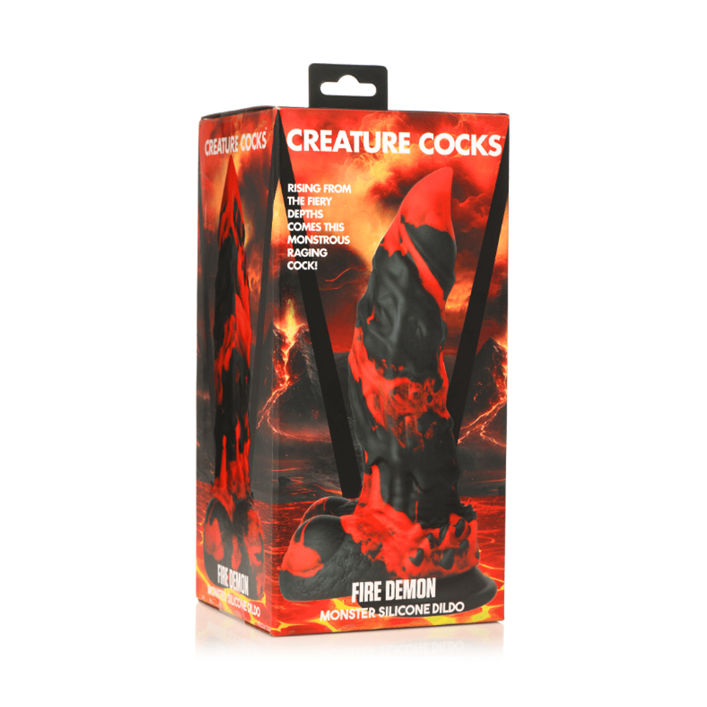 Fire Demon Monster Silicone Dildo
