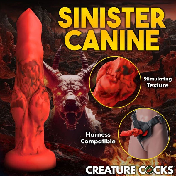 Fire Hound Silicone Dildo - Small