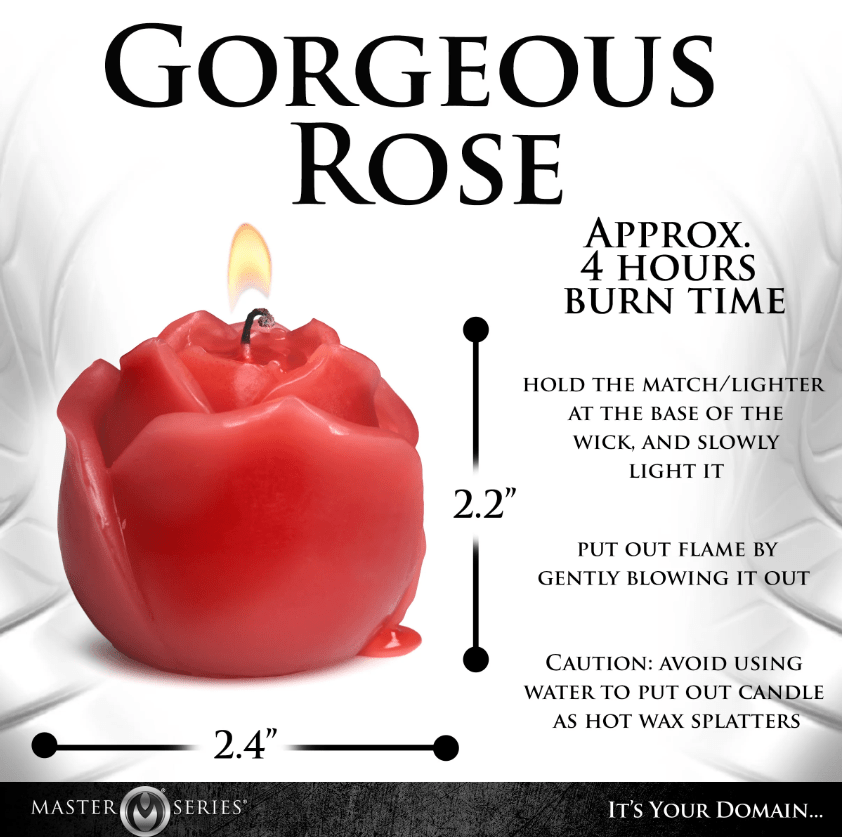 Flaming Rose Rose Drip Candle
