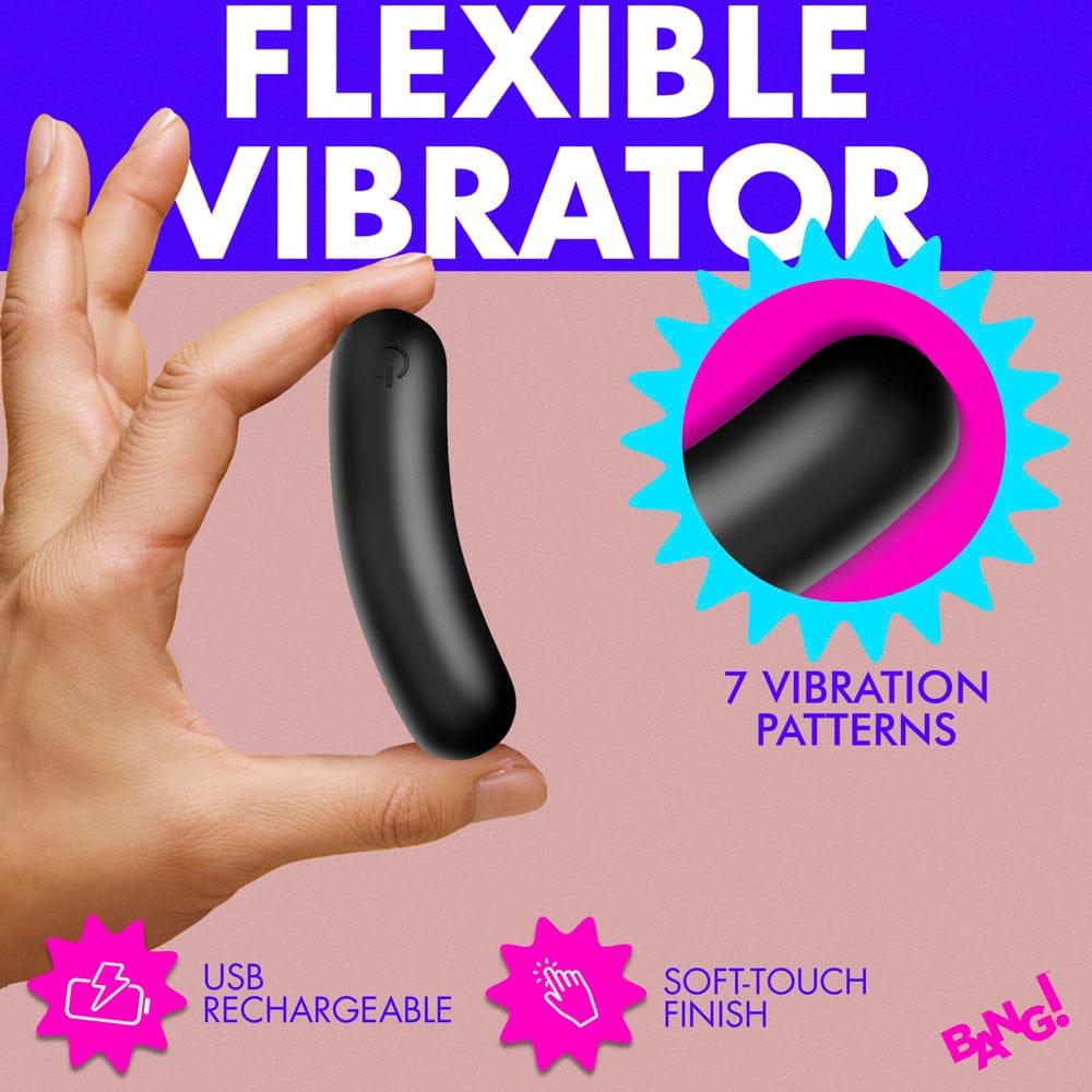Flexible Silicone Bullet - Black