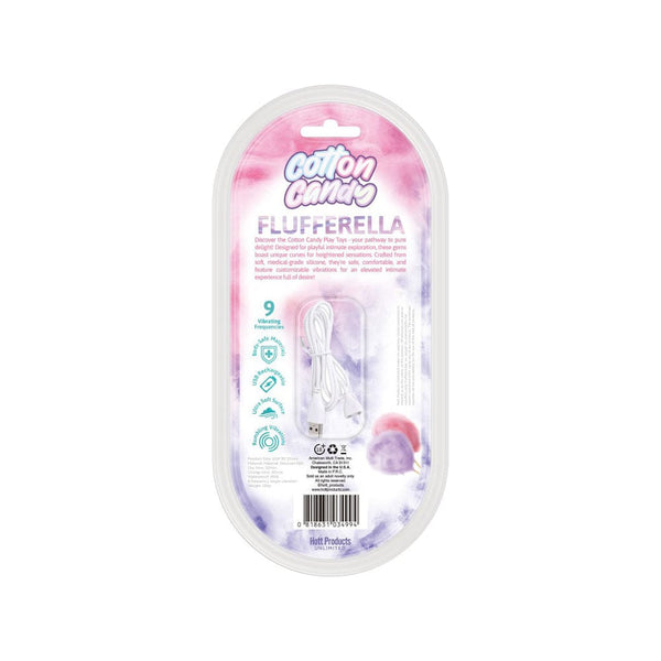 Flufferella Vibrating Dildo - Cotton Candy