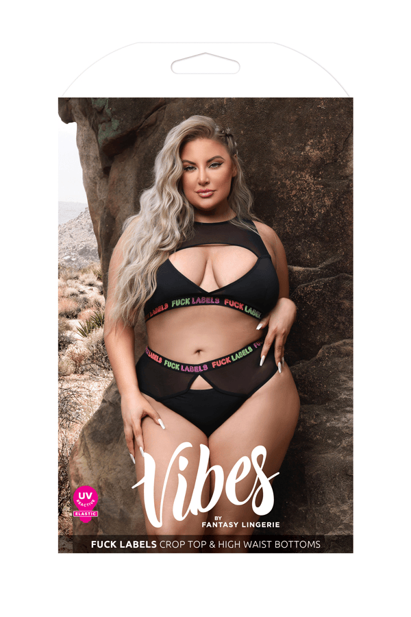 Fuck Labels Crop Top & High Waist Bottoms