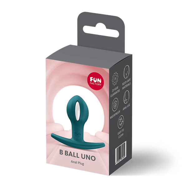 Fun Factory B Ball Uno Green Silicone Butt Plug