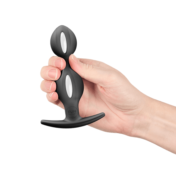 Fun Factory B Balls Duo Black Weighted Butt Plug