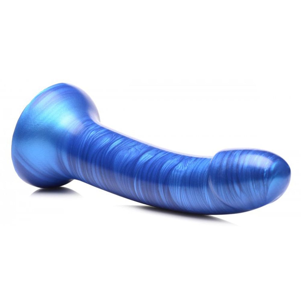 G-Tastic 7" Metallic Silicone Dildo Blue