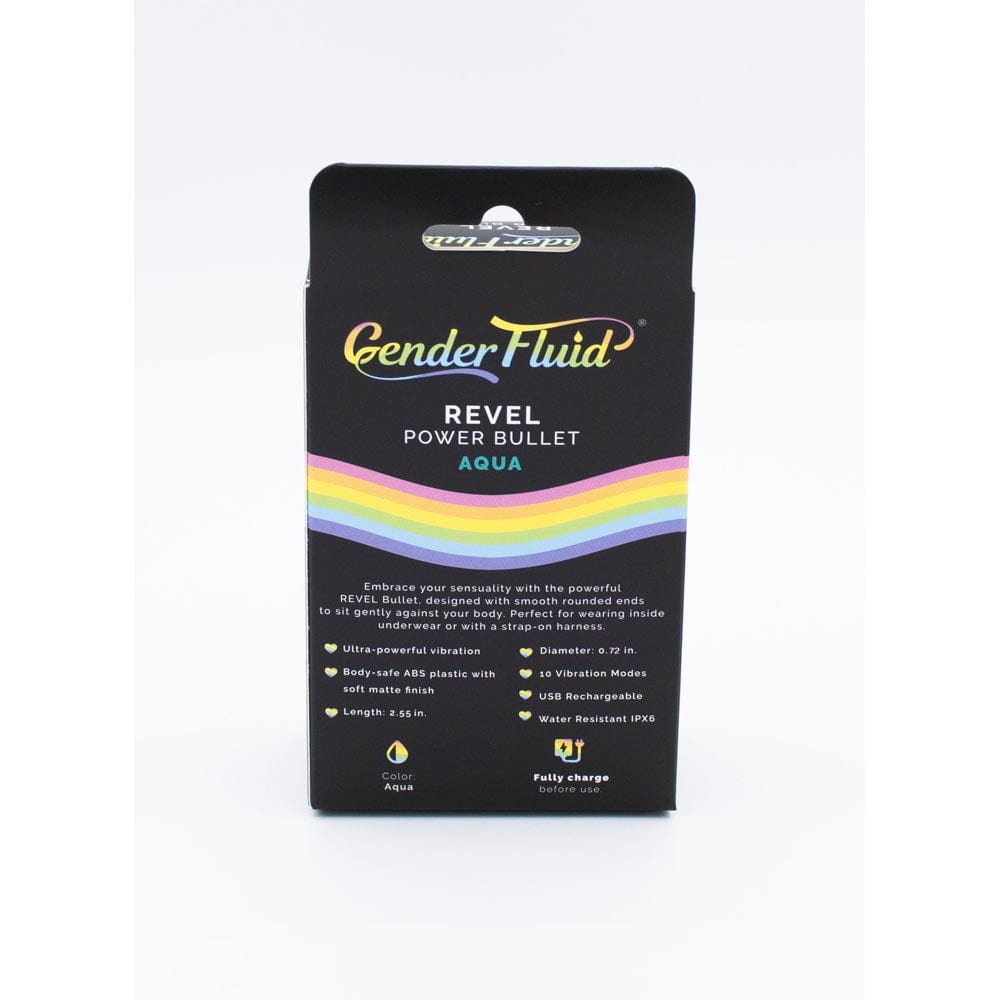 Gender Fluid Revel Power Bullet - Aqua *