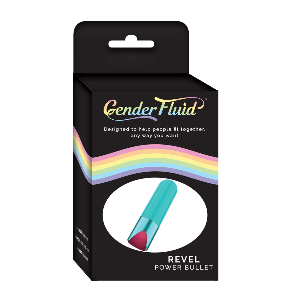 Gender Fluid Revel Power Bullet - Aqua *
