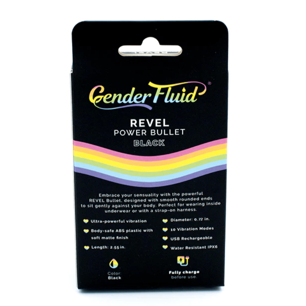 Gender Fluid Revel Power Bullet - Black