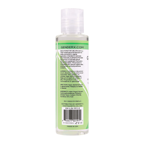 Gender-X Spa Day Flavored Lube 2oz