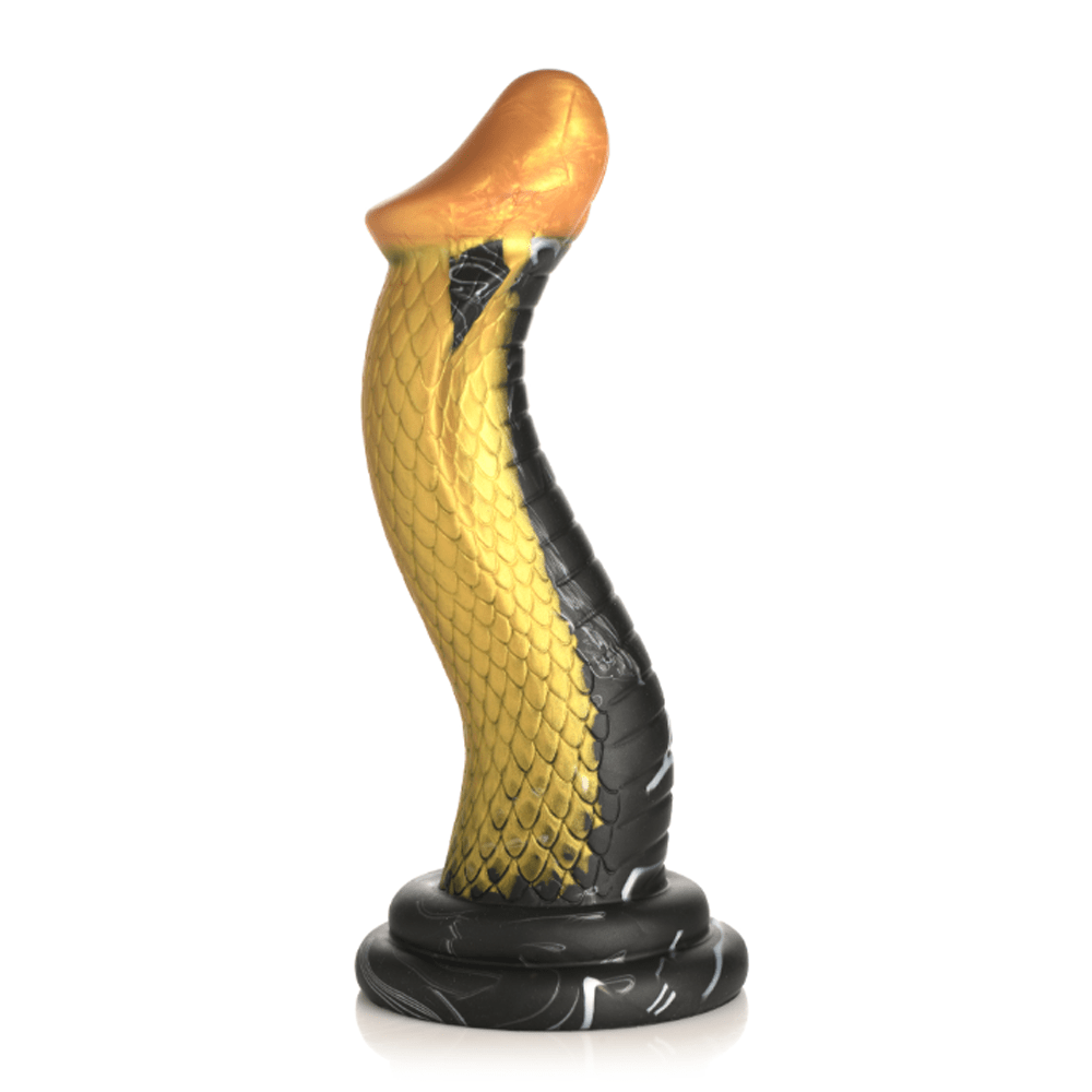 Golden Mamba Snake Silicone Dildo