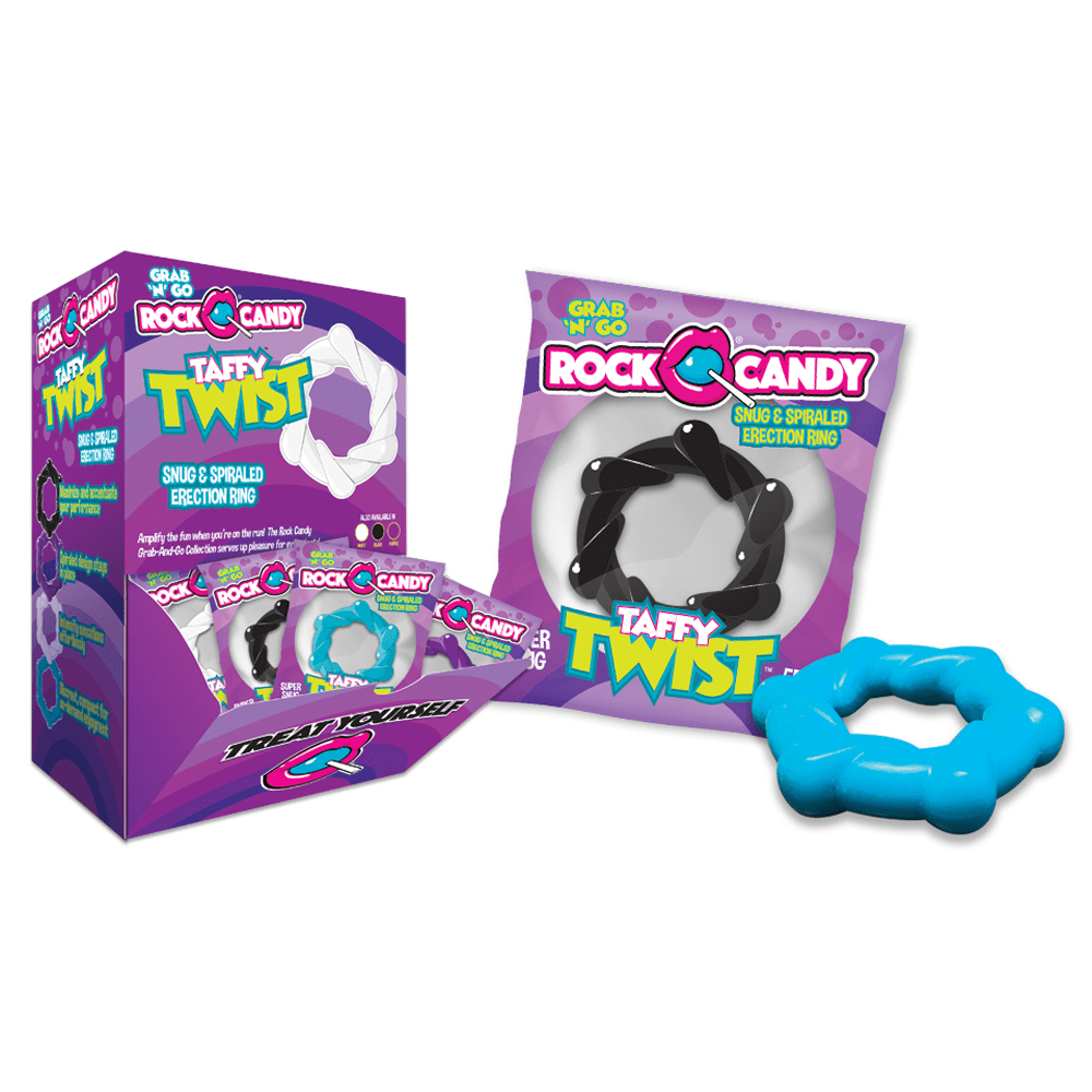 Grab-n-Go Taffy Twist 24pc - Fun Cock-Ring