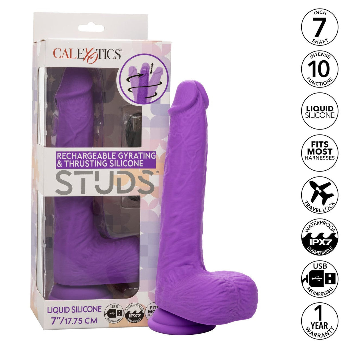 Gyrating & Thrusting Silicone Studs *