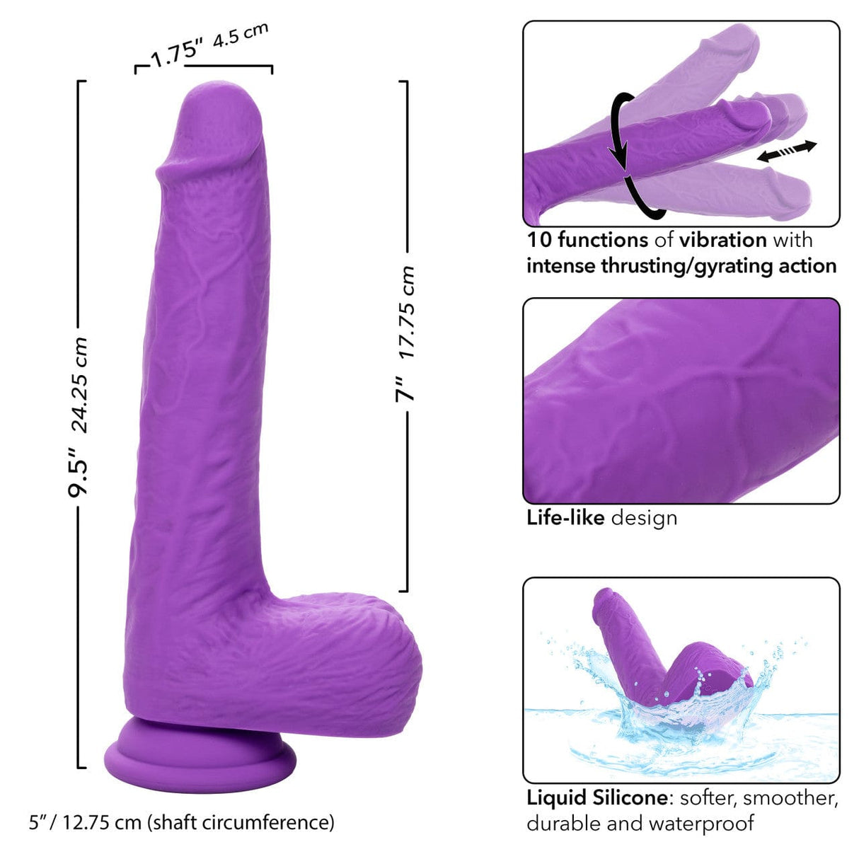 Gyrating & Thrusting Silicone Studs *