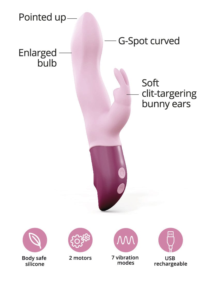 HELLO RABBIT Vibrator - Baby Pink