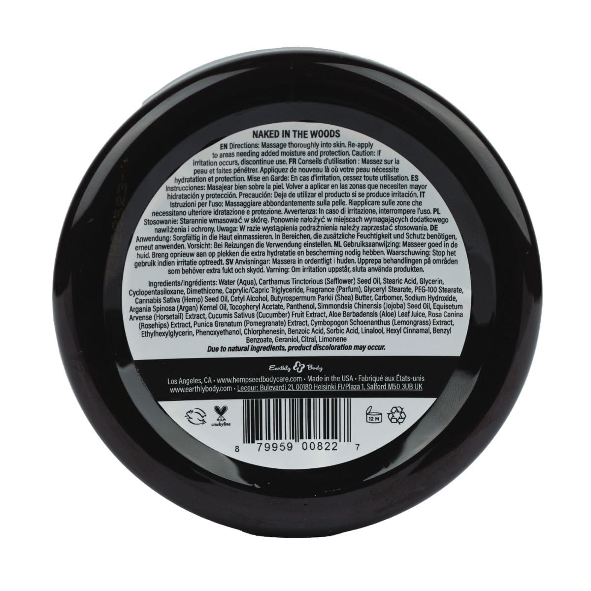 Hemp Seed Skin Butter Naked in the Woods 8 oz / 227 g