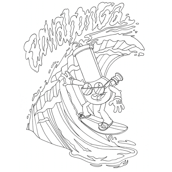 High AF Colouring Book