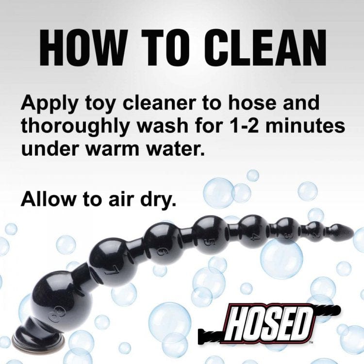 Hosed 19" Graduated Beaded Anal Snake