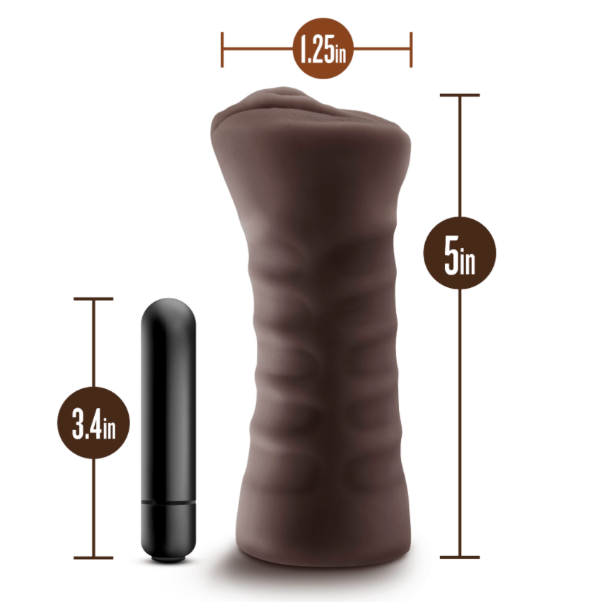 Hot Chocolate Brianna Vibrating Pussy Stroker - Blush