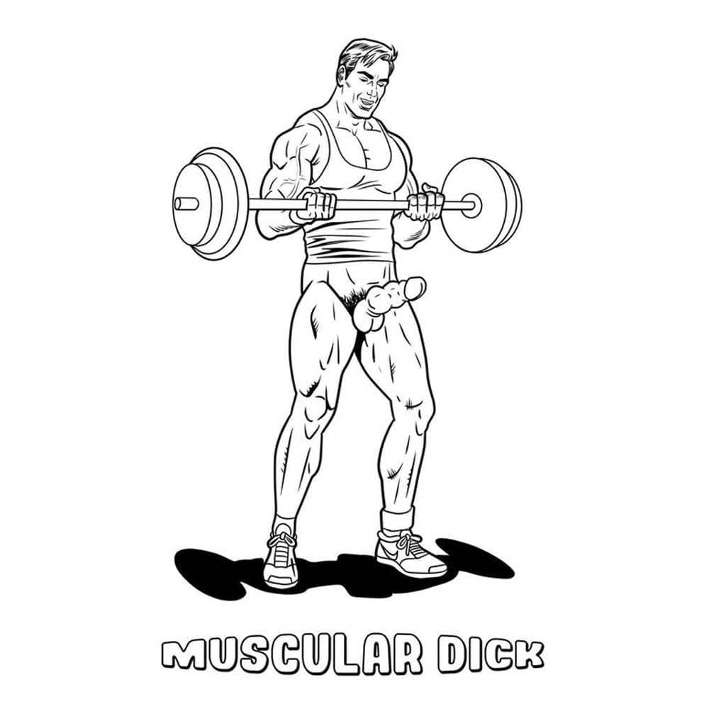 HUGE Dicks Colouring Book