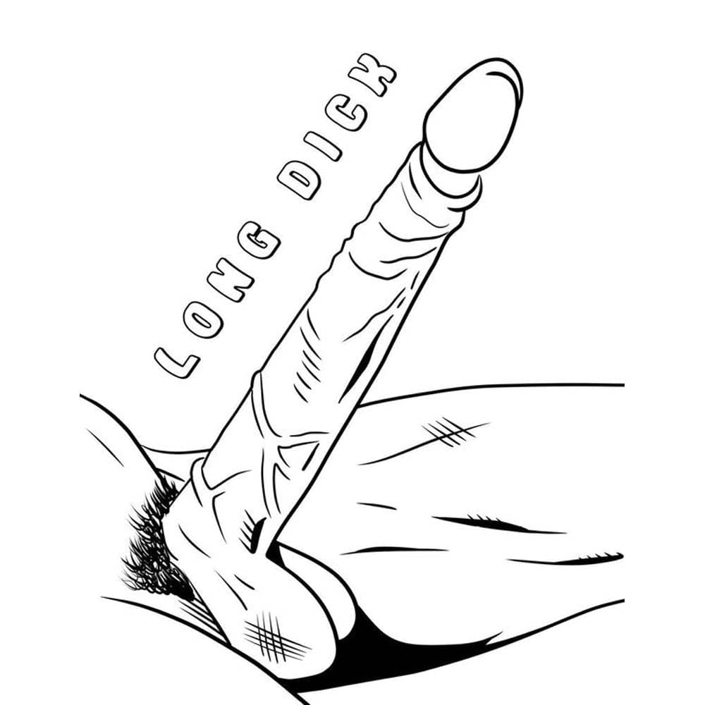 HUGE Dicks Colouring Book