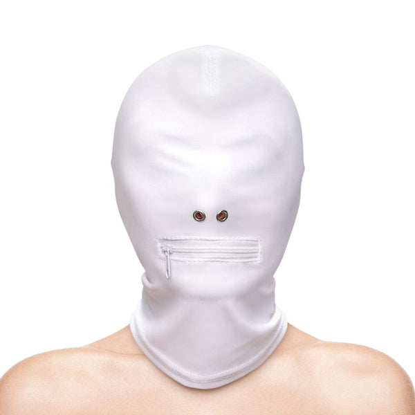 Hustler Taboo - Zippered Mouth Hood - Wh