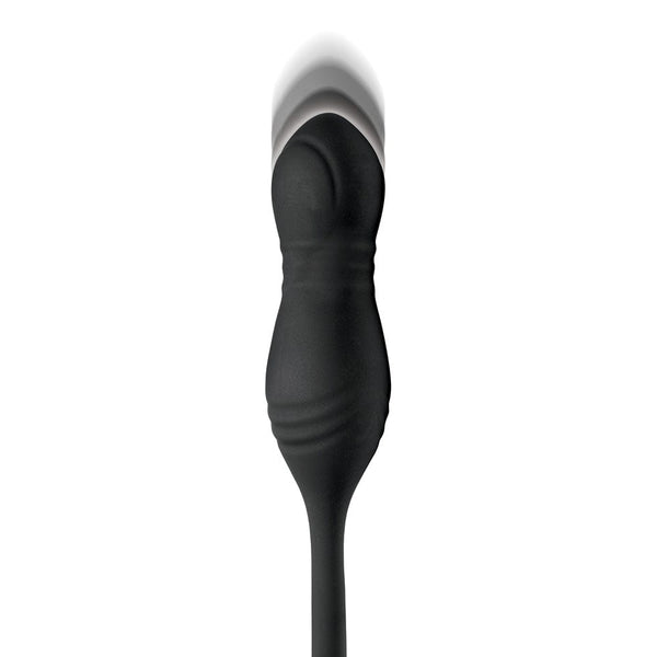 Hyper Thrusting and Vibrating Anal Plug with C-Ring