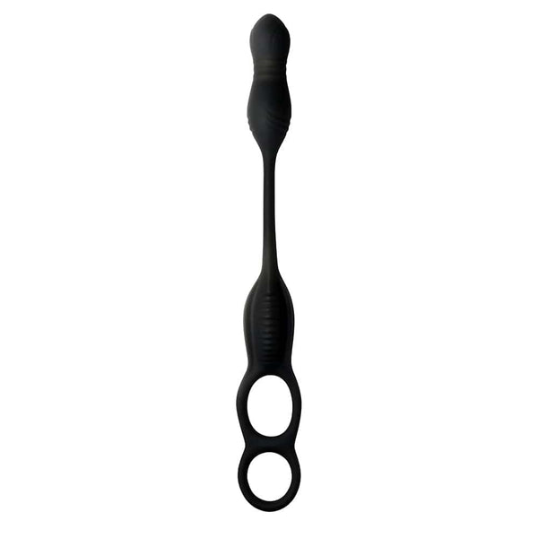 Hyper Thrusting and Vibrating Anal Plug with C-Ring