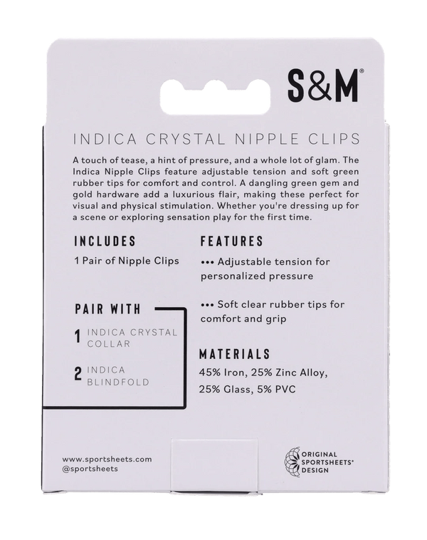 Indica Crystal Nipple Clips
