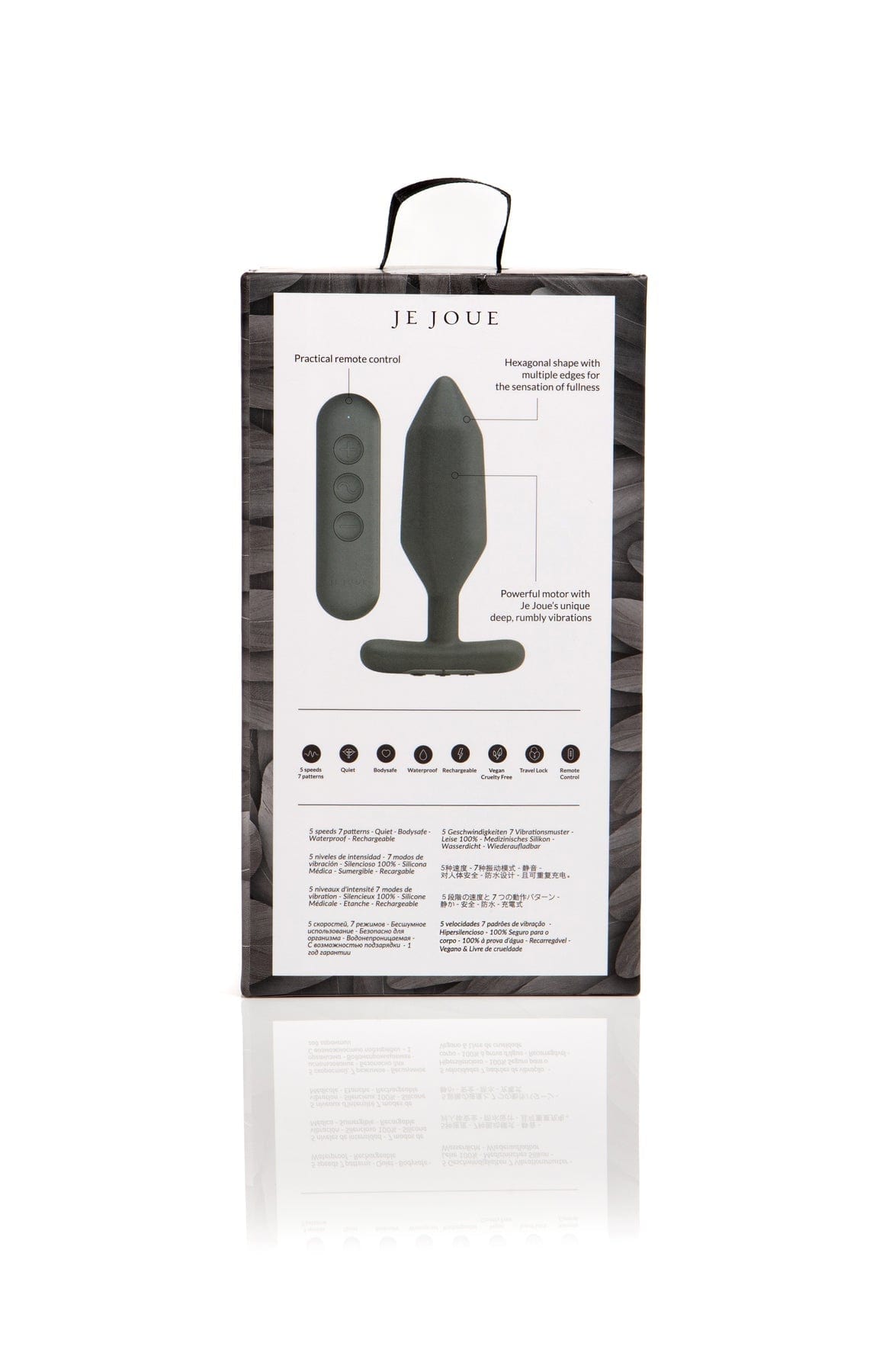 Je Joue Onyx Vibrating Butt Plug Black