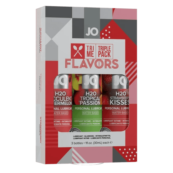 JO Tri-Me Triple Pack - Flavors - Various - Lubricant 1 floz / 30 mL