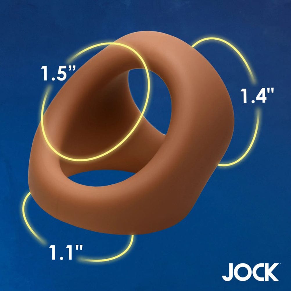 JOCK Silicone Cock & Ball Ring - Tan