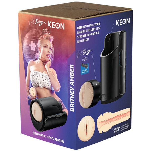 Kiiroo Feel Britney Stroker + Keon Combo Set - Male Masturbator
