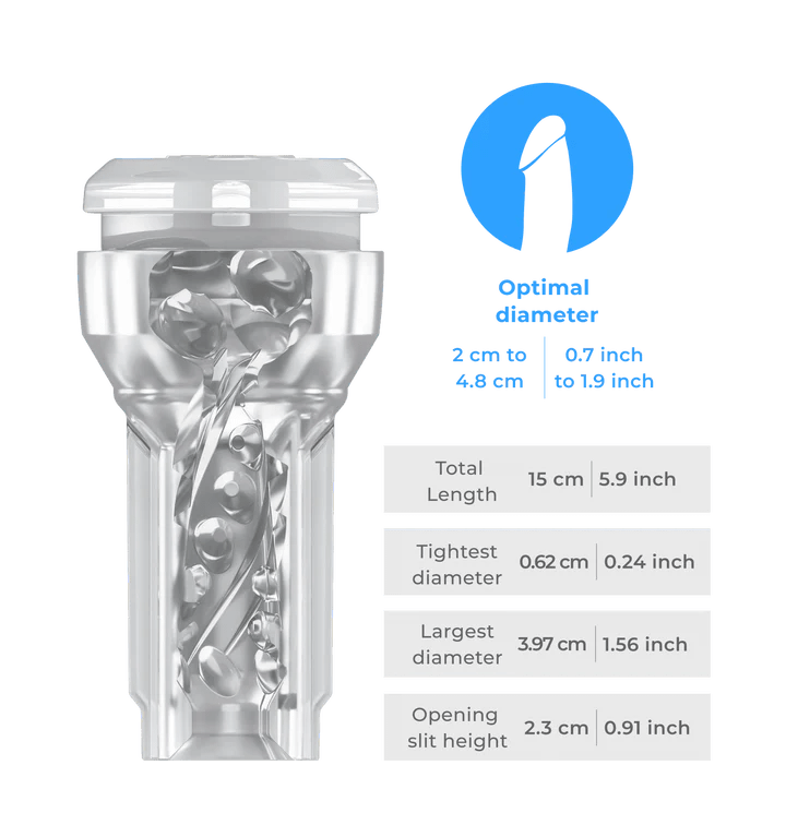 Kiiroo Feel Sensation Stroker - PowerBlow Compatible - Automatic Male Masturbator