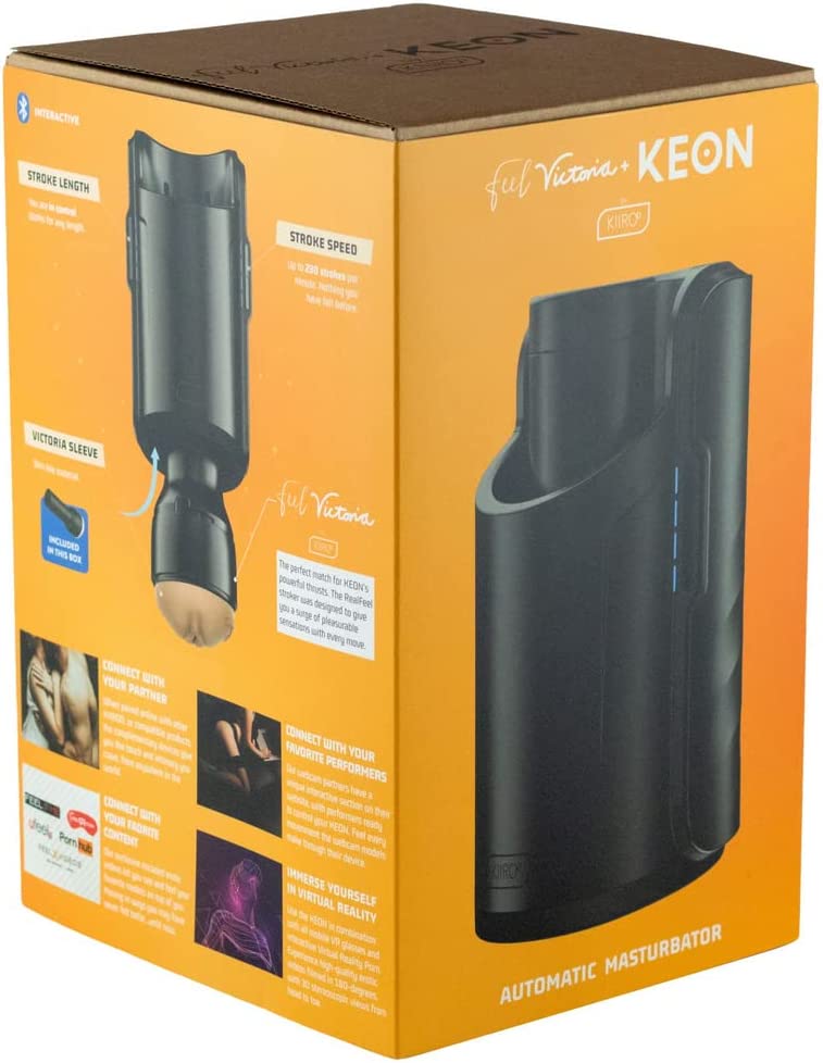 Kiiroo FeelVictoria Pornstar Stroker + Keon Combo Set - Automatic Male Masturbator