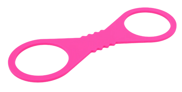 Large Hot Pink Silicone Cuffs