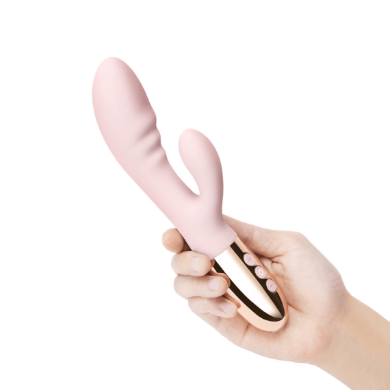 Le Wand Blend - Rabbit Vibrator for Dual Stimulation for Blended Orgasms - Rose Gold