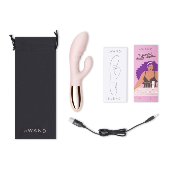 Le Wand Blend - Rabbit Vibrator for Dual Stimulation for Blended Orgasms - Rose Gold