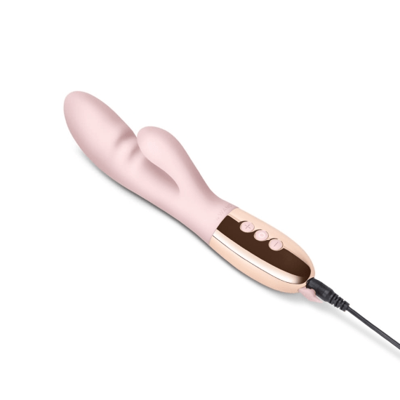 Le Wand Blend - Rabbit Vibrator for Dual Stimulation for Blended Orgasms - Rose Gold