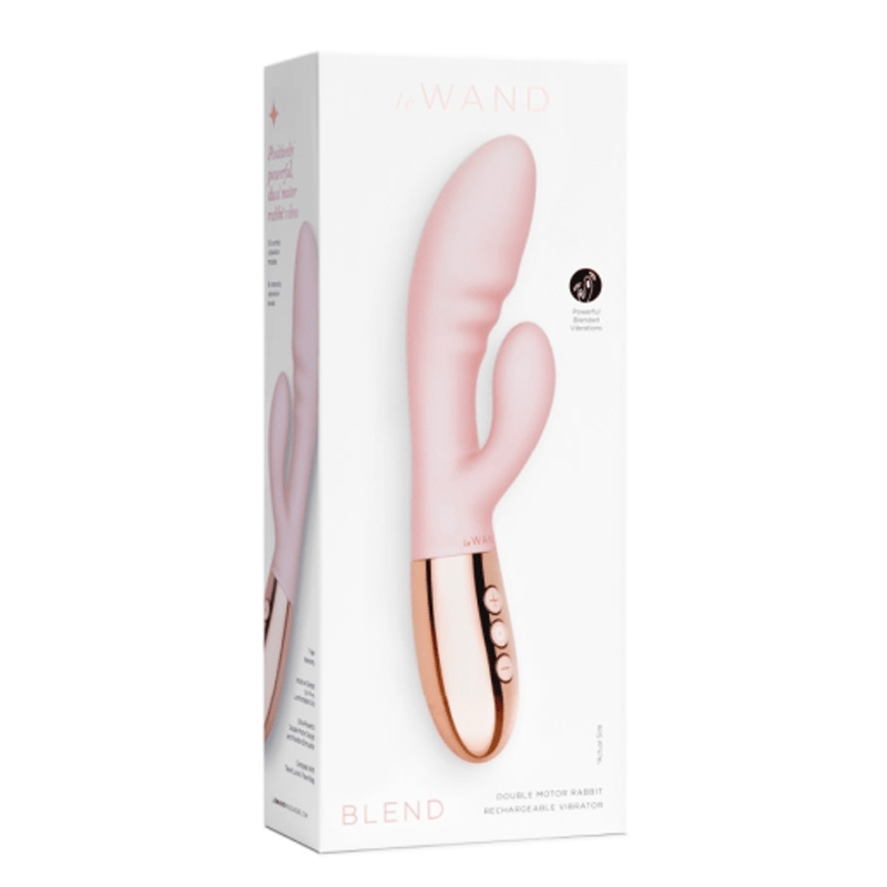 Le Wand Blend - Rabbit Vibrator for Dual Stimulation for Blended Orgasms - Rose Gold