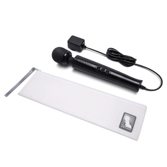 Le Wand Die Cast Plug-In Vibrating Massager - Black