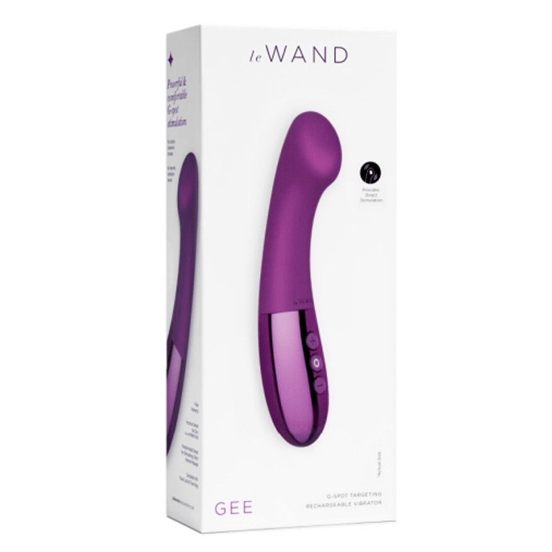 Le Wand Gee - G-Spot Targeting Rechargeable Vibrator - Dark Cherry