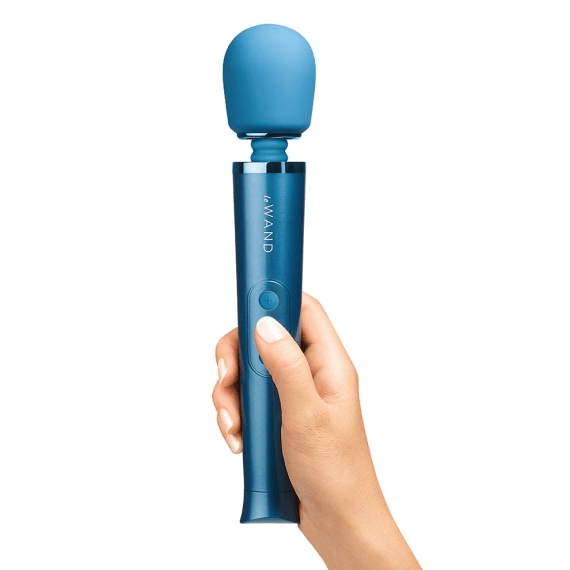 Le Wand Petite - Award-Winning Rechargeable Wand Vibrator - Blue