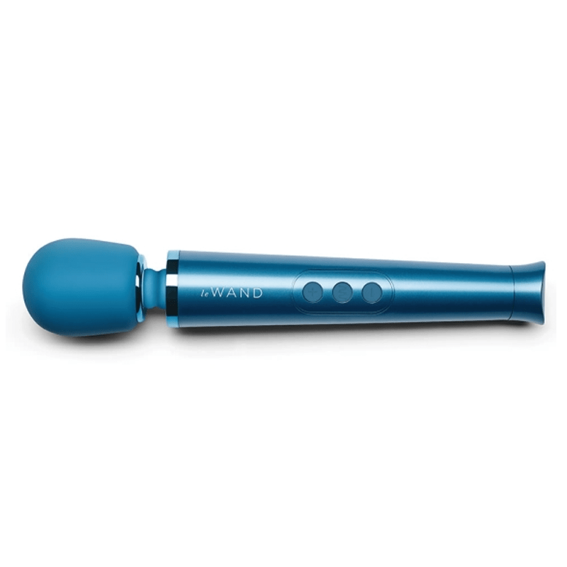 Le Wand Petite - Award-Winning Rechargeable Wand Vibrator - Blue