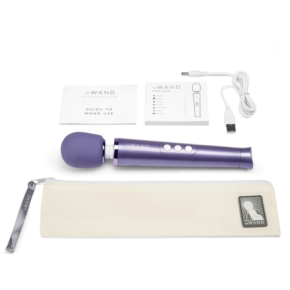 Le Wand Petite - Award-Winning Rechargeable Wand Vibrator - Violet