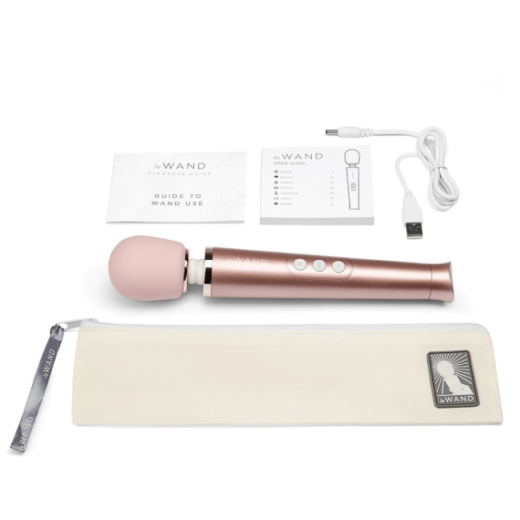 Le Wand Petite Rechargeable Wand Massager - Rose Gold